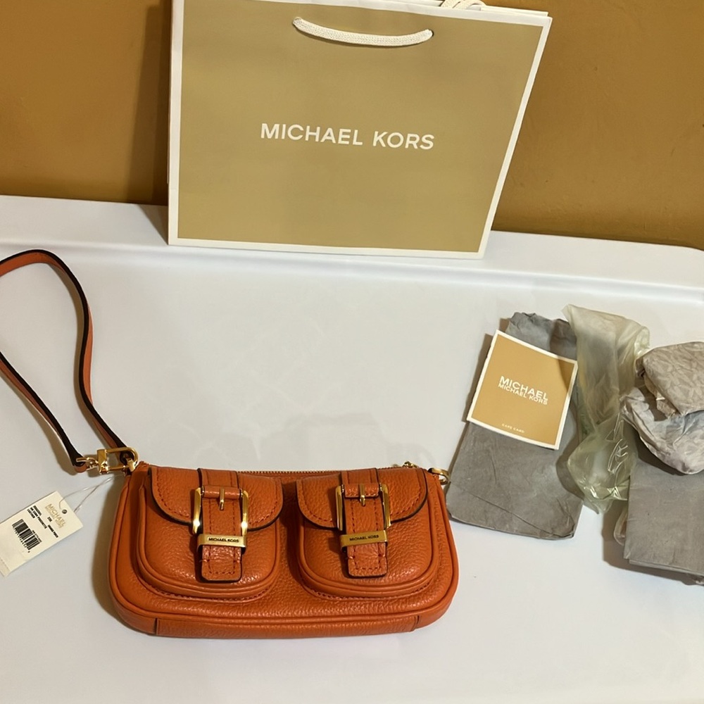 Michael Kors ZOE orange punch Pochette - Picture 12 of 13